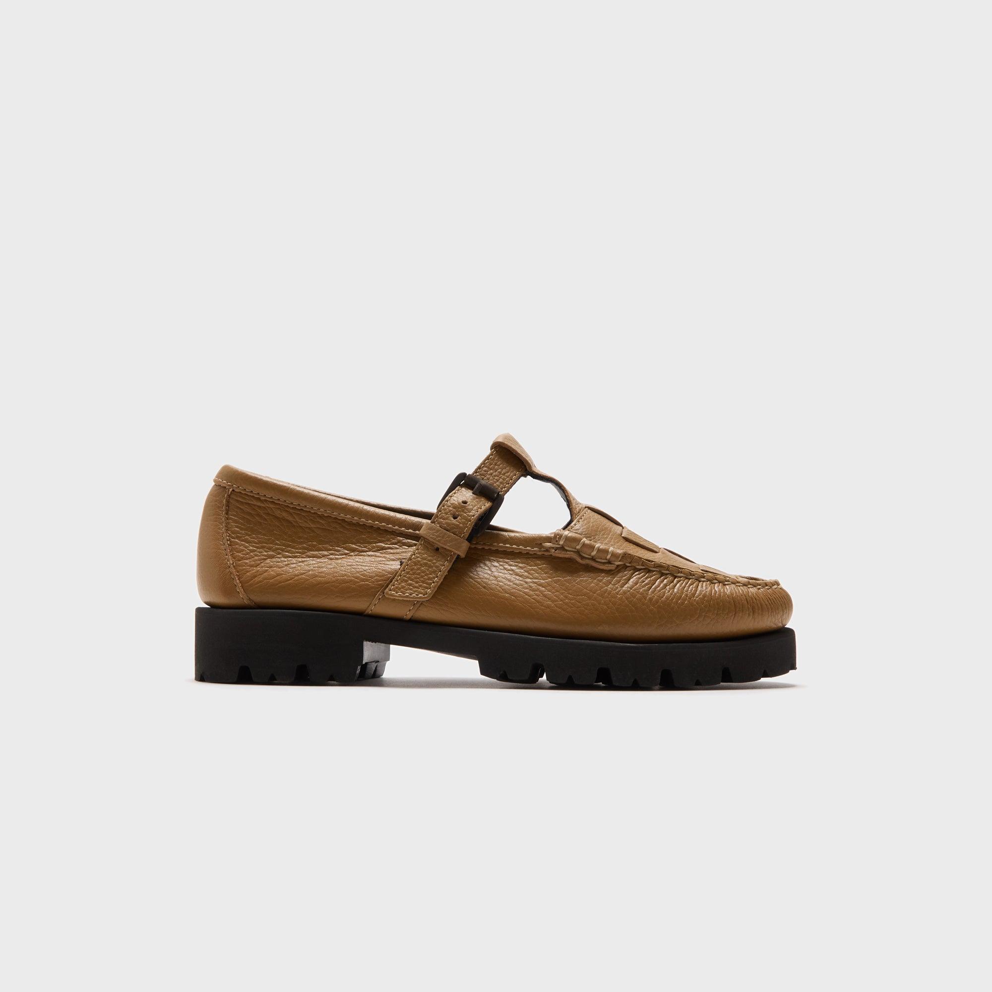 G.H. Bass Mary Jane Fisherman Super Lug Brown